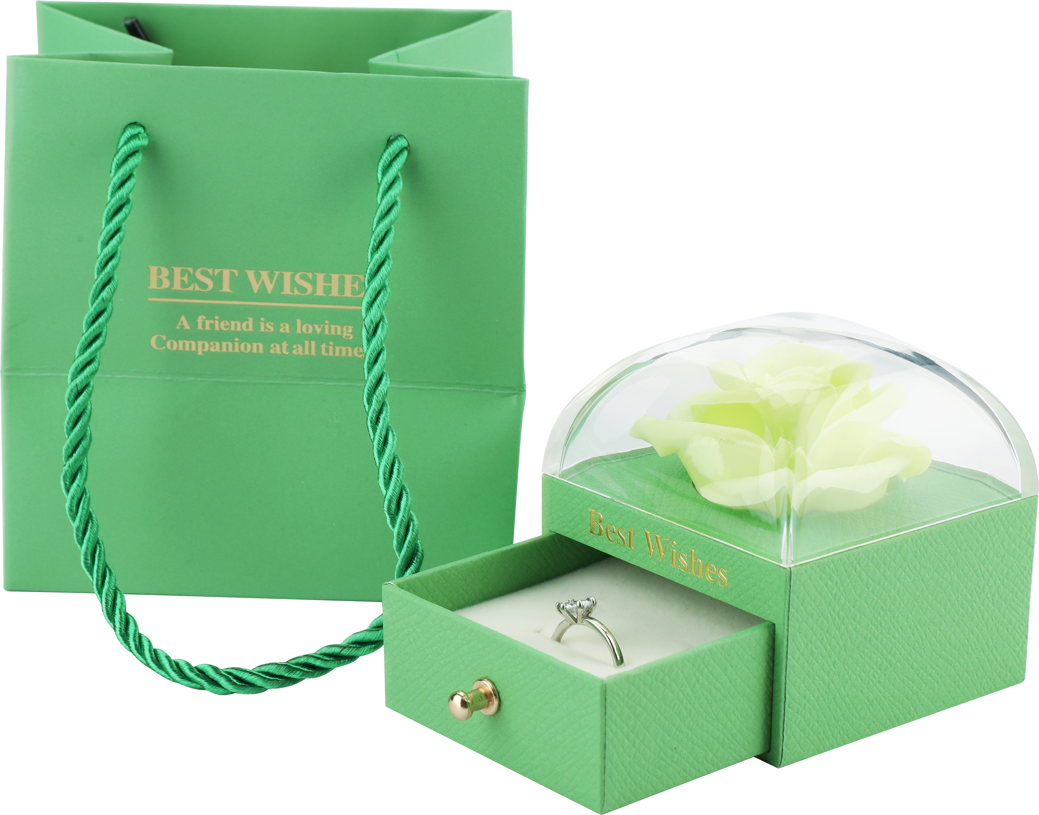 Lyx OEM smycken Blomma Papper Box Packaging Tillverkare