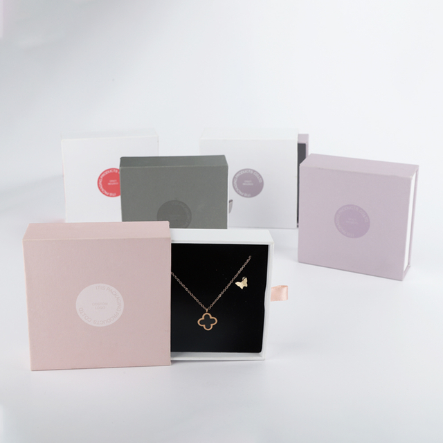 Aangepaste luxe sieraden papieren doos verpakkingsfabriek