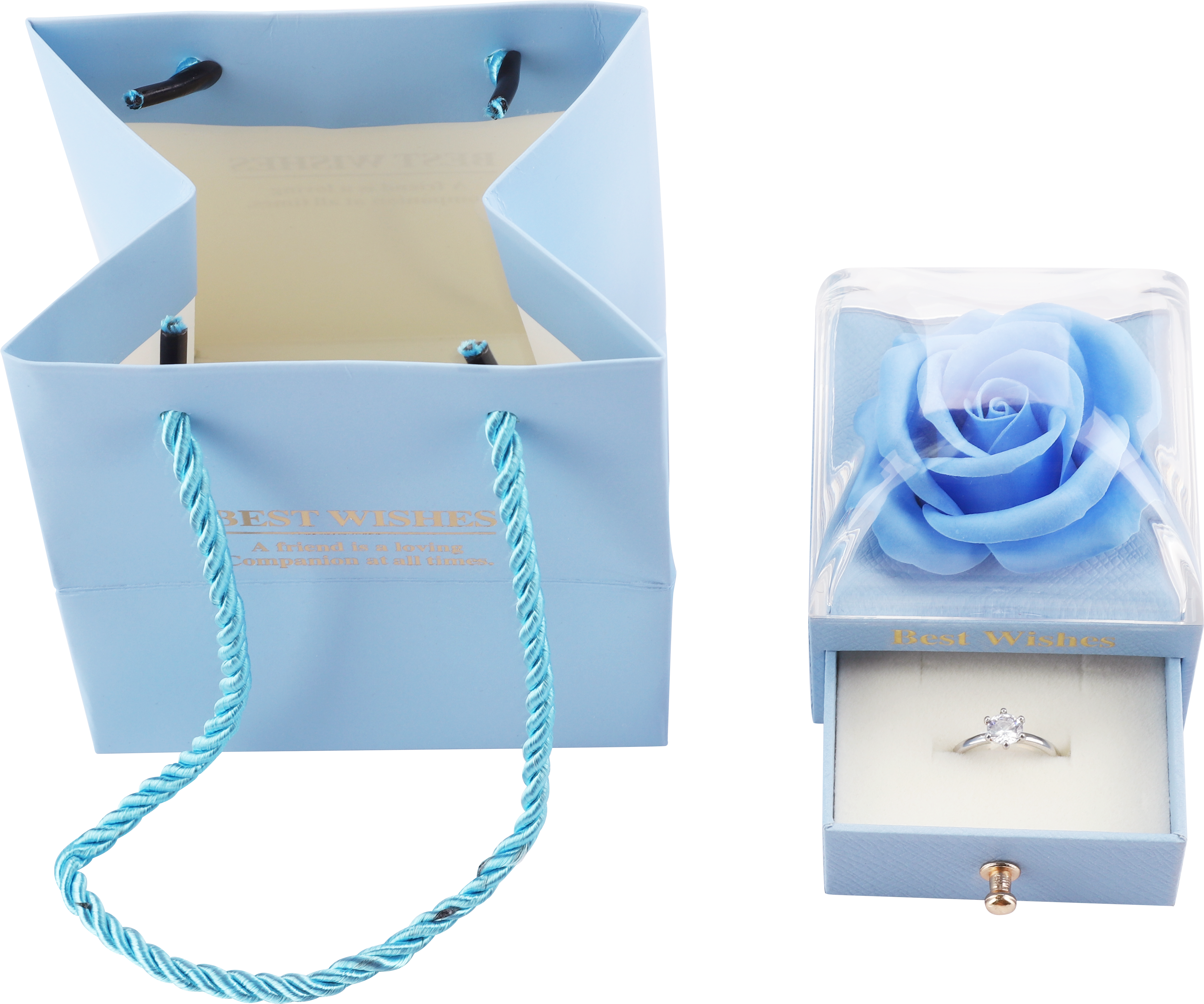 Lyx OEM smycken Blomma Papper Box Packaging Tillverkare